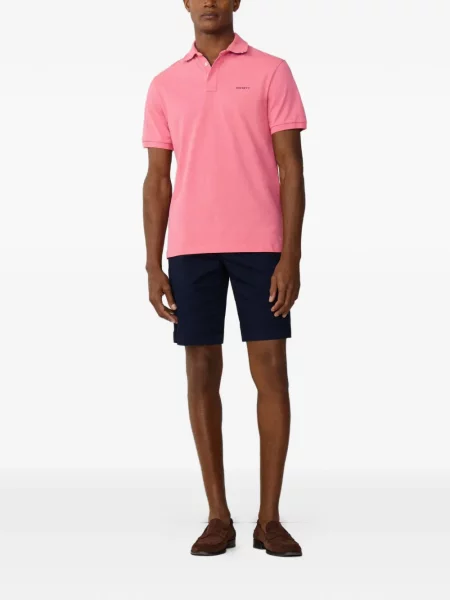 Scurt tricou polo Hackett London roz