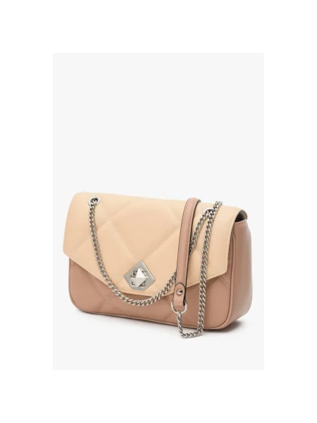 Кожаная сумка Cromia бежевая