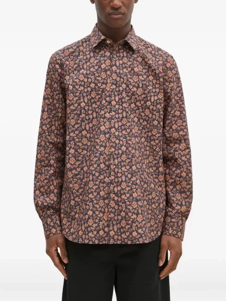 Cămașă Paul Smith cu model floral cu imagine albastru