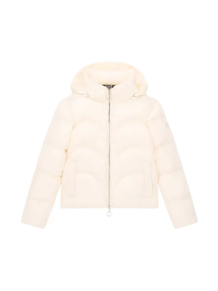 Kurtka Emporio Armani Ea7 z kapturem beżowa
