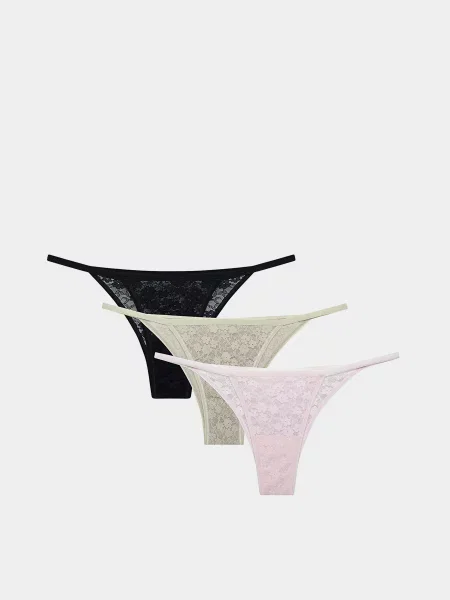 Набір трусів Penti рожевий/чорний чорні