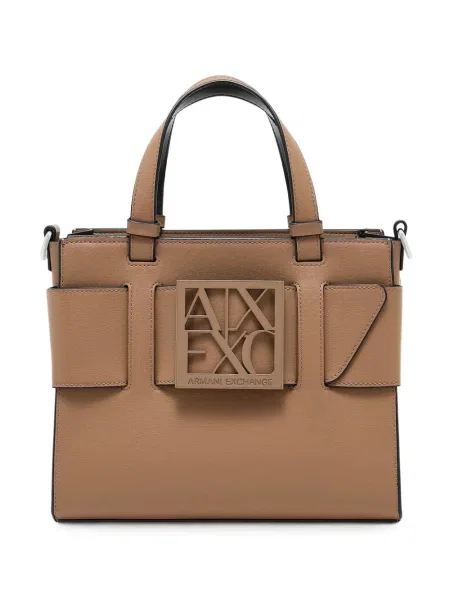 Geantă shopper Armani Exchange cu autograf