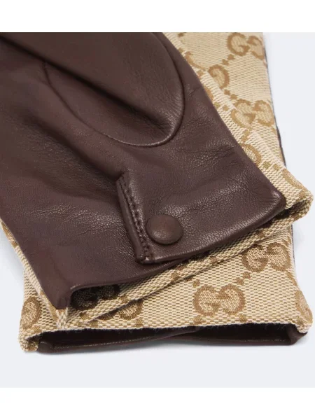 Mănuși Gucci din piele maro