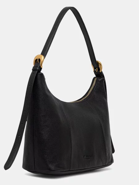Geanta hobo Twinset din piele negru