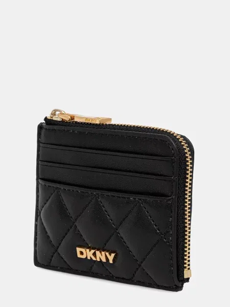 Шкіряний гаманець Dkny чорний