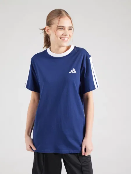 ADIDAS SPORTSWEAR Tricou funcțional albastru închis alb