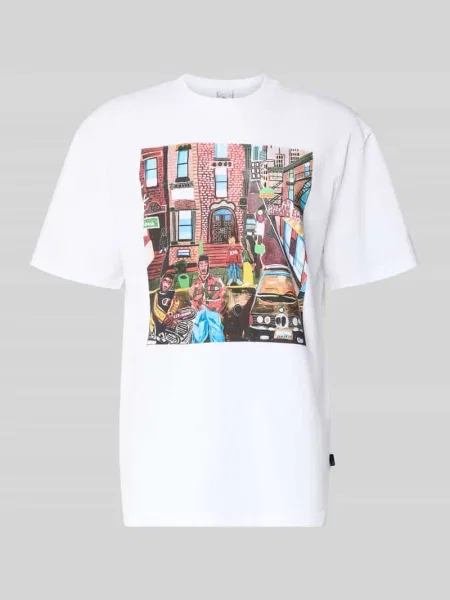 T-shirt z nadrukiem motywu Karl Kani biała