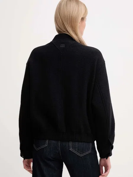Bunda s příměsí vlny Tommy Hilfiger černá