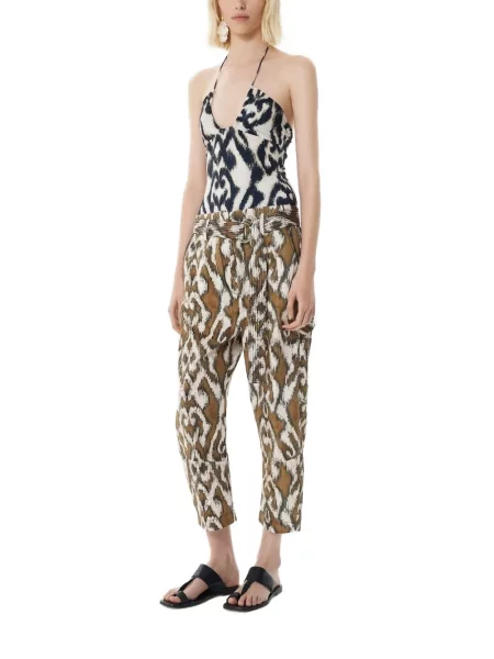 Decupat pantaloni Maria Cher maro