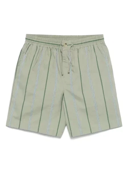Pantaloni scurți Maison Kitsune cu dungi verde