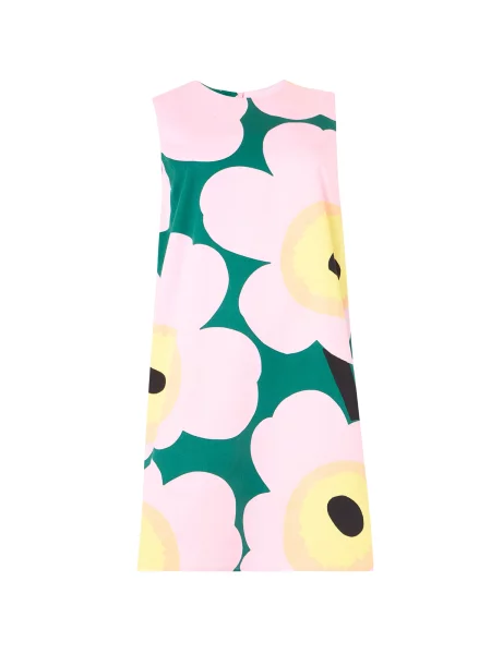 Marimekko Rochie de vară SILUETTI UNIKKO / verde / roz deschis galben