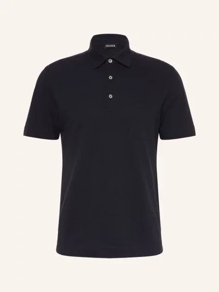 Zegna Polokošile Z Piké tmavě modrá