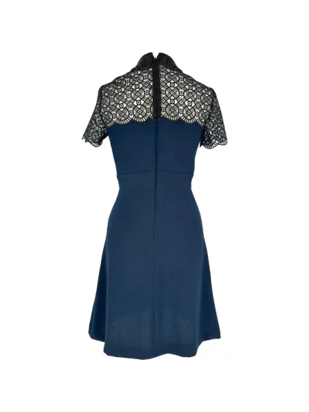 Rochie Sandro din dantelă albastru