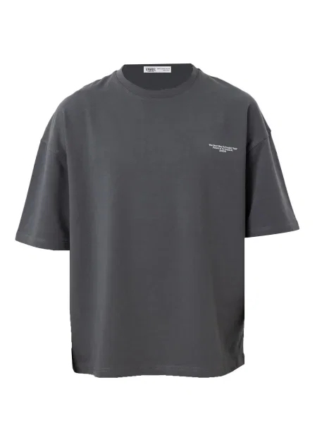 VAMOS CLO Tricou Fox Tail gri alb