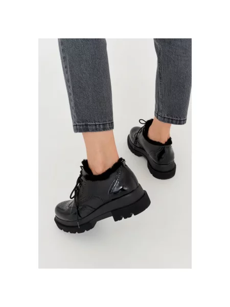 Утепленные туфли Estro черные