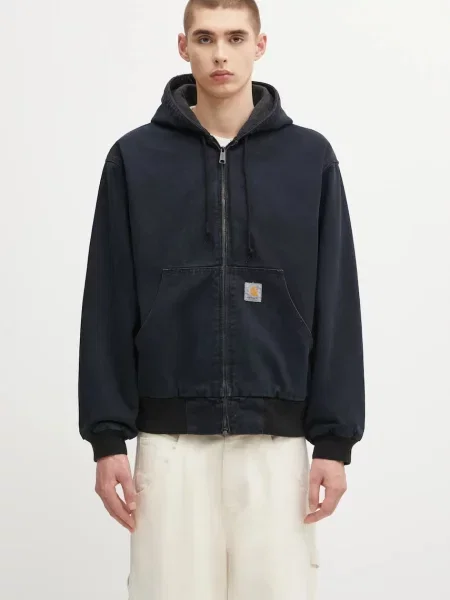 Džínová bunda Carhartt Wip modrá