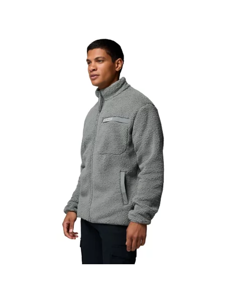 Mikina na zips Columbia sivá