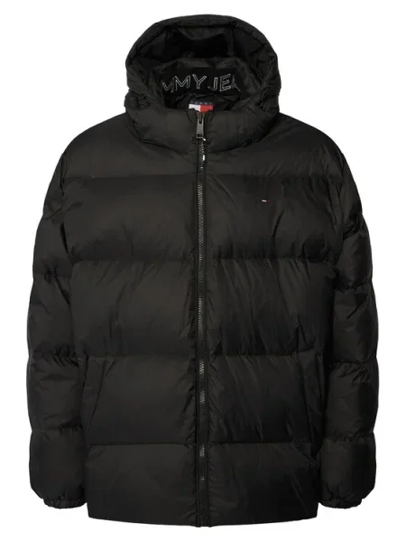 Tommy Jeans Geacă din puf Essential negru