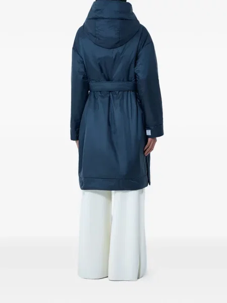 Palton Max Mara cu glugă albastru