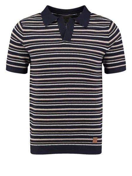 Key Largo Pulover Barcelona bej / albastru marin alb