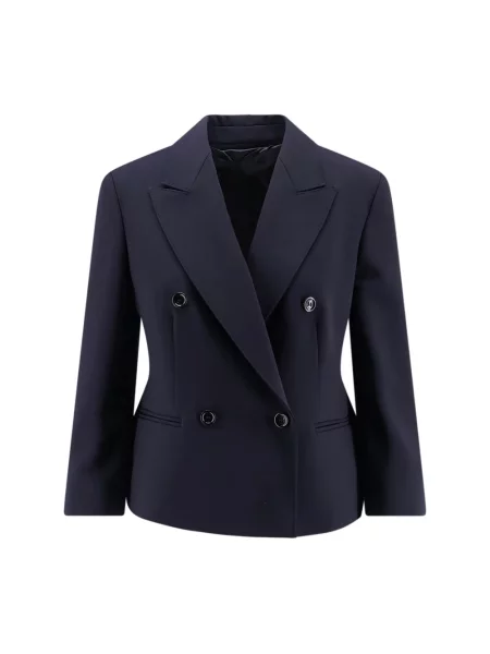 Marynarka Max Mara wełniana niebieska