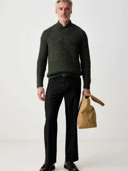 Barbour pulover pentru bărbați cu lână verde