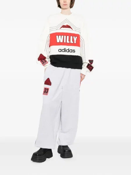 Sală de gimnastică tricou Adidas din jerseu cu model camuflaj alb