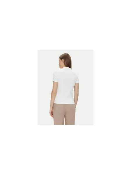 Tommy Hilfiger Pólóing Slim Gold Button Polo Ss Regular Fit fehér