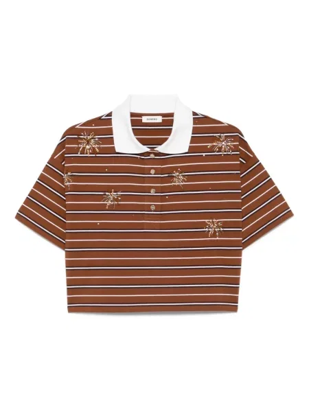 Polo Sandro cu dungi maro