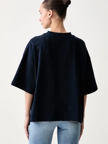 Tommy Hilfiger T-shirt oversize granatowa