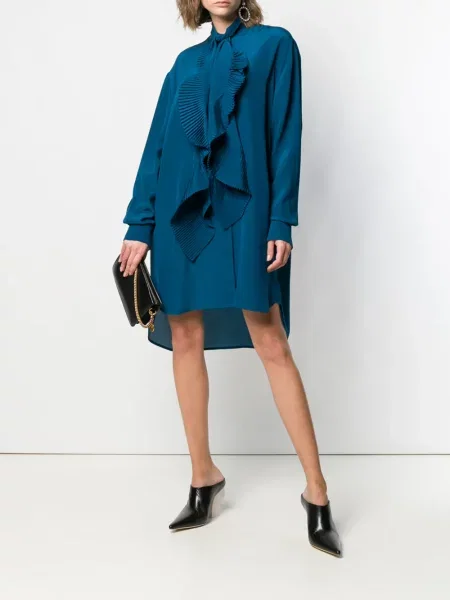 Rochie tip cămașă Givenchy albastru