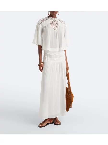 Fusta maxi Marant Etoile alb