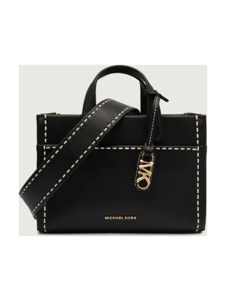 Geanta de piele Michael Kors din piele negru