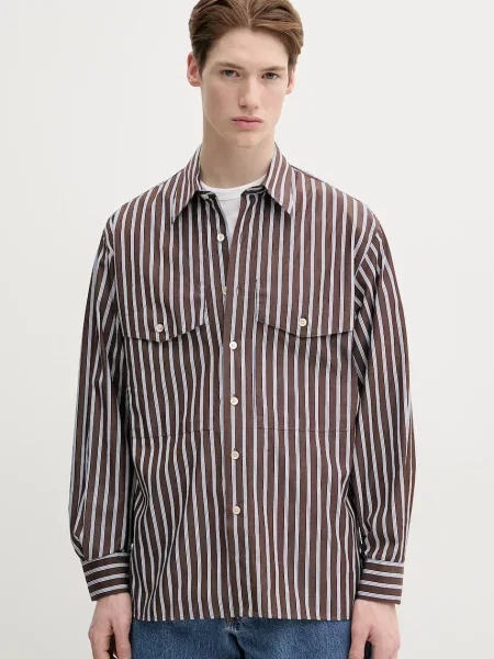 Sunflower camasa din barbati cu guler clasic relaxed maro