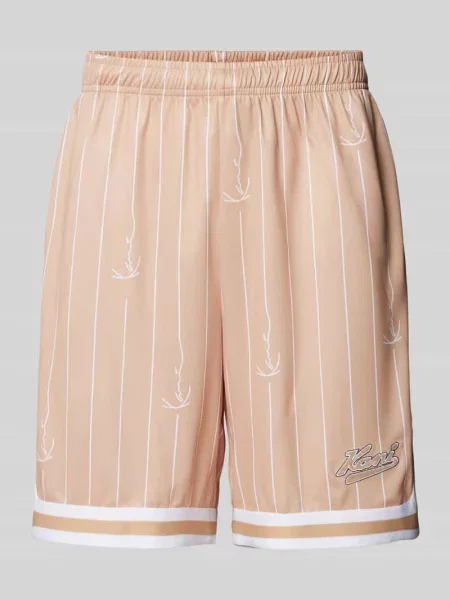 Szorty cargo o kroju regular fit z wyhaftowanym logo Karl Kani niebieskie