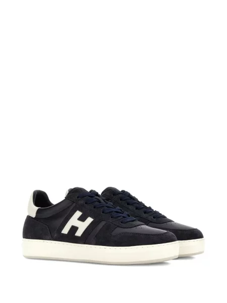 Sneakerși Hogan din piele de căprioară albastru