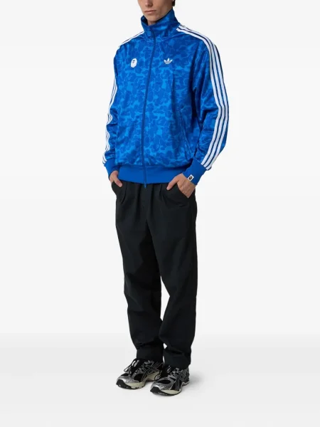 Камуфлажни панталон Adidas с принт синьо