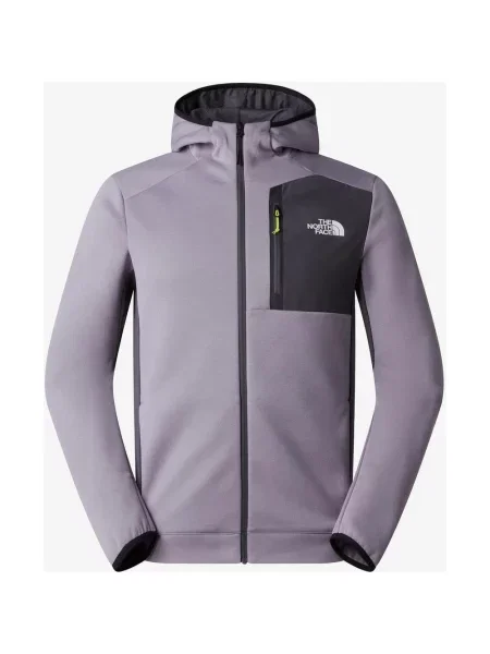 Polar z kapturem The North Face Mountain Athletics Full Zip S fioletowy