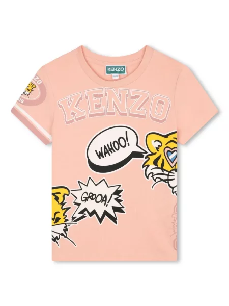 Koszulka dziecięca Kenzo różowa