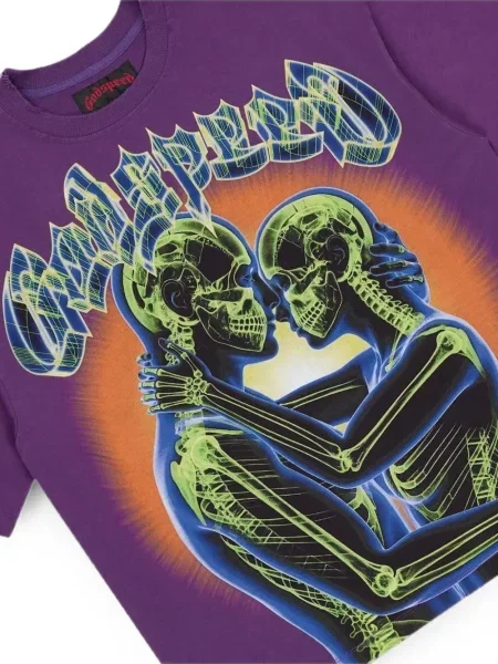 Tricou Godspeed cu imagine violet