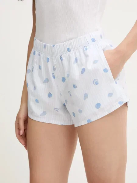 Късо долнище на пижама Hollister Co. синьо