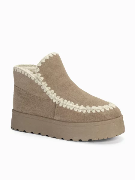Island Boot Kozačky SOPRANO / šedobéžová šedá