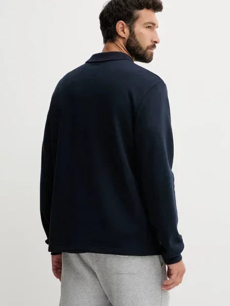 Mikina Emporio Armani tmavomodrá s potiskem