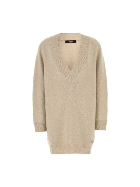 Sweter Versace beżowy