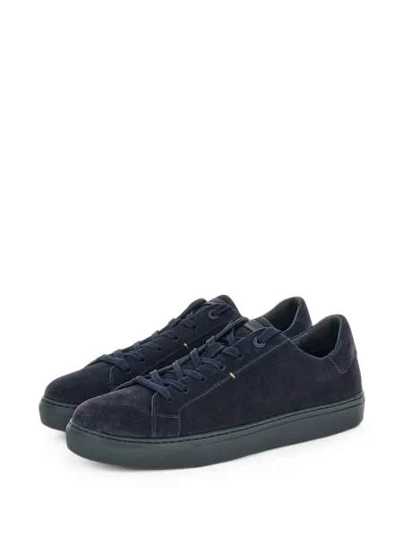 Szarvasbőr sneaker Paul & Shark kék