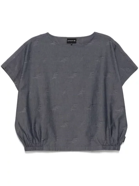 Krótki top Sport B. By Agnès B. niebieski