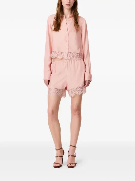 Decupat bluză Stella Mccartney din dantelă roz