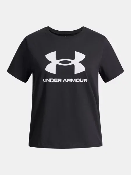 Tricou copii Under Armour alb
