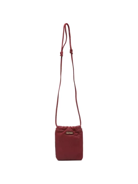 Bőr crossbody táska Caterina Lucchi piros