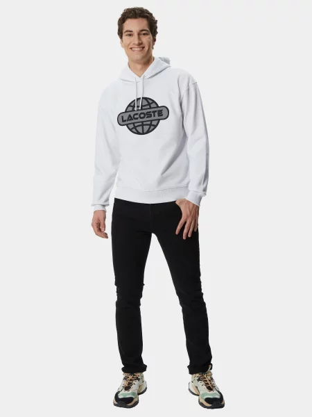 Худи Lacoste белое